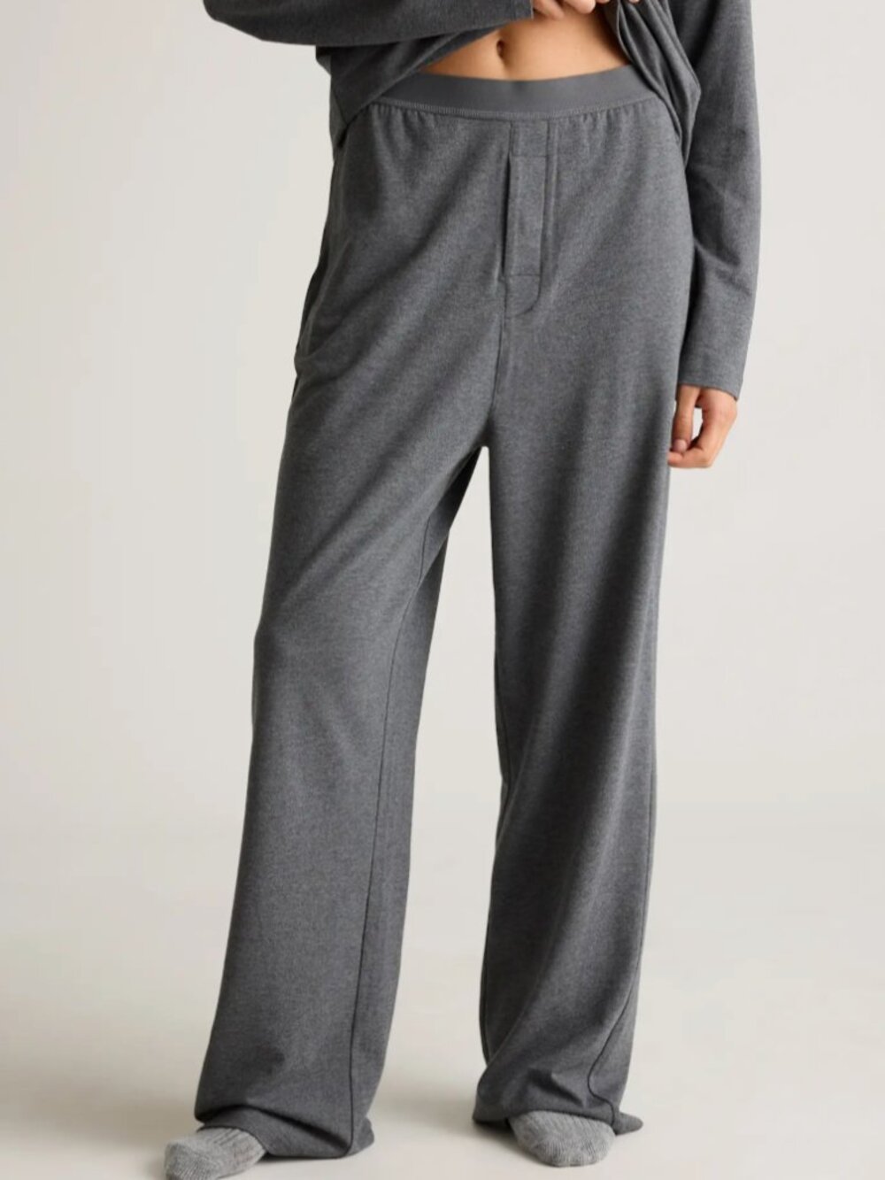 Quince Dream Lounge Pajama Pants Charcoal Grey XL NWOT